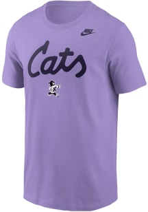Nike K-State Wildcats Lavender Varsity Willie Football Short Sleeve T Shirt