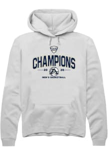 Summit Sportswear Akron Zips Mens White MAC 2026 Men's Basketball Champions Long Sleeve Hoodie