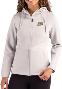 Cutter and Buck Purdue Boilermakers Womens Grey Epic Comfort Full Zip Light Weight Jacket