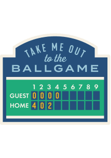 Wichita Take Me Out to the Ballgame Scoreboard Stickers - Kelly Green