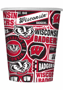 Wisconsin Badgers 12oz 25pk Disposable Cups