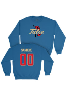 Tatum Sanders Tulsa Golden Hurricane Mens Blue NIL Legacy Player Crew