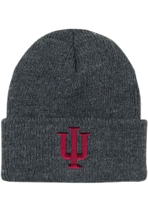 LogoFit Indiana Hoosiers North Pole Baby Knit Hat - Dark Grey