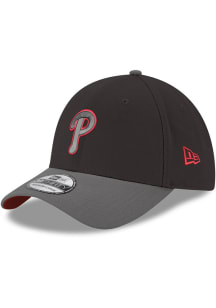 New Era Philadelphia Phillies Mens Black Color Pop 39THIRTY Flex Hat