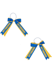 Pitt Panthers Grosgrain Wordmark Kids Hair Ribbons