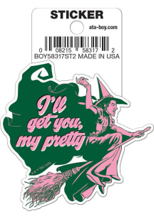 Wizard of Oz I'll Get You My Pretty Wicked Witch Stickers - Green