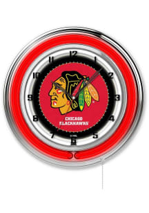 Chicago Blackhawks 19in Neon Wall Clock