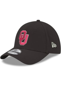 New Era Oklahoma Sooners Mens Black 39THIRTY Flex Hat