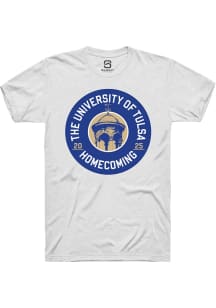 Summit Sportswear Tulsa Golden Hurricane White HOMECOMING 2025 Short Sleeve T Shirt