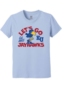Summit Sportswear Kansas Jayhawks Youth Light Blue Jayhawk Team Chant Short Sleeve T-Shirt
