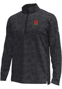 Under Armour Maryland Terrapins Mens Black Tech Long Sleeve Qtr Zip Pullover