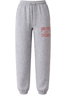 Summit Sportswear Iowa State Cyclones Mens Grey Heather Fleece Sweatpants