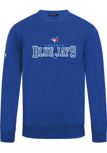 Levelwear Toronto Blue Jays Mens Blue Zane Journey Long Sleeve Crew Sweatshirt