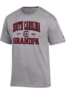 Champion South Carolina Gamecocks Grey Est. Date Grandpa Jersey Short Sleeve T Shirt