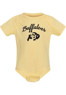 Summit Sportswear Colorado Buffaloes Baby Yellow Buffalos Short Sleeve One Piece