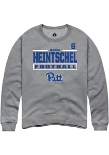 Mason Heintschel Pitt Panthers Mens Graphite Football NIL Stacked Box Player Crew