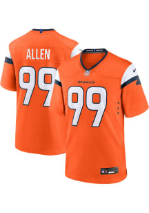 Zach Allen  Nike Denver Broncos Orange Home Football Jersey