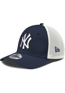New Era New York Yankees Mens Navy Blue Neo Mesh 2Tone 39THIRTY Flex Hat