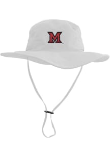 LogoFit Miami RedHawks White Boonie Mens Bucket Hat