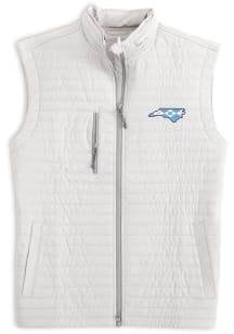 Johnnie O North Carolina Tar Heels Mens White Crosswind Sleeveless Jacket