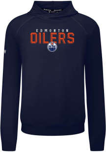 Levelwear Edmonton Oilers Navy Blue Mandate Carve Long Sleeve T Shirt