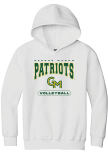 Summit Sportswear George Mason University Youth White Volleyball Long Sleeve Hoodie