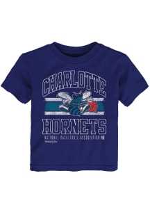 Mitchell and Ness Charlotte Hornets Toddler Purple Retro Lockup Short Sleeve T-Shirt