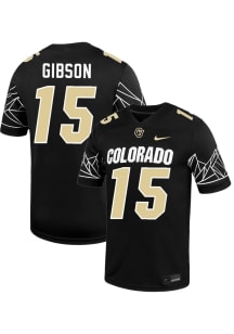 Quentin Gibson  Nike Colorado Buffaloes Black Football NIL Game Football Jersey
