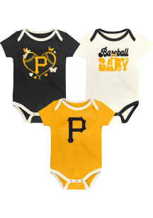 Pittsburgh Pirates Baby Black Home Team Set One Piece