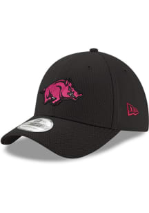 New Era Arkansas Razorbacks Mens Black 3930 DE ARKRAZ BLACK OTC HOG Flex Hat