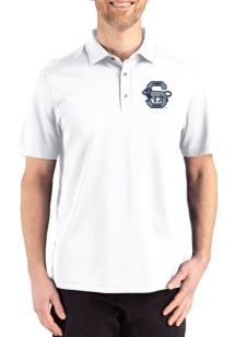 Cutter and Buck Penn State Nittany Lions Mens White Vault Advantage Refresh Short Sleeve Polo