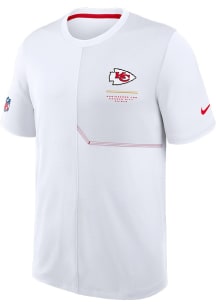 Nike Kansas City Chiefs White Sideline Short Sleeve T Shirt