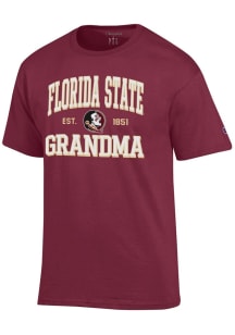 Champion Florida State Seminoles Red Est. Date Grandma Jersey Short Sleeve T Shirt