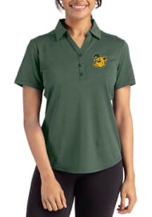 Cutter and Buck Baylor Bears Womens Green Vault Forge Eco Polo Short Sleeve Polo Shirt