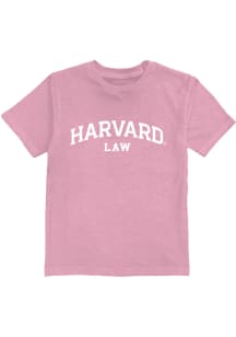 Vive La Fete Harvard Crimson Toddler Girls Pink Law Short Sleeve T-Shirt