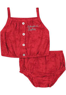 Colosseum Nebraska Cornhuskers Infant Girls Red Joy Set Top and Bottom