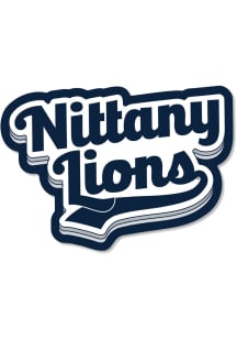 Penn State Nittany Lions 3.5" Varsity Script Rugged Stickers - Navy Blue