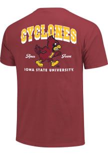 Iowa State Cyclones Cardinal Drawn Cy Short Sleeve T Shirt