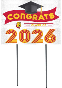 Ferris State Bulldogs KH Sports Fan Class of 2026 Yard Sign - Crimson