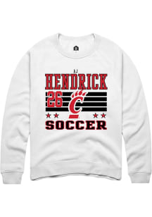 AJ Hendrick Cincinnati Bearcats Mens White NIL Striped Player Crew