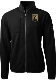 Cutter and Buck Los Angeles FC Mens Black Cascade Sherpa Light Weight Jacket