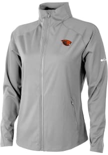 Columbia Oregon State Beavers Womens Grey Fairway Friends Light Weight Jacket