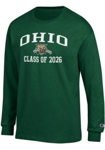 Champion Ohio Bobcats Green Primary Class of 2026 Jersey Long Sleeve T Shirt