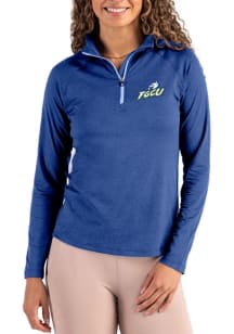 Cutter and Buck Florida Gulf Coast Eagles Womens Blue Coastline Qtr Zip