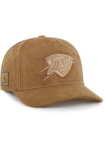 47 Oklahoma City Thunder Carhartt Garment Dyed Hitch Adjustable Hat - Brown