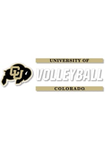 Colorado Buffaloes 6x2 Volleyball Auto Decal - Black