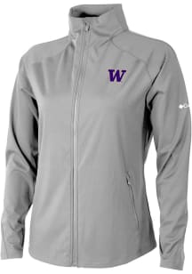 Columbia Washington Huskies Womens Grey Fairway Friends Light Weight Jacket