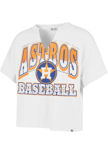 47 Houston Astros Womens White Win Big Short Sleeve T-Shirt