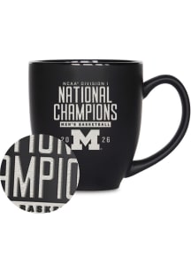Michigan Wolverines 2026 MBB Champions Bistro Ceramic Mug - Black
