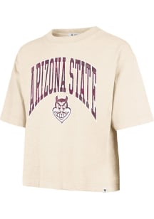 47 Arizona State Sun Devils Womens Sand Mindi Short Sleeve T-Shirt